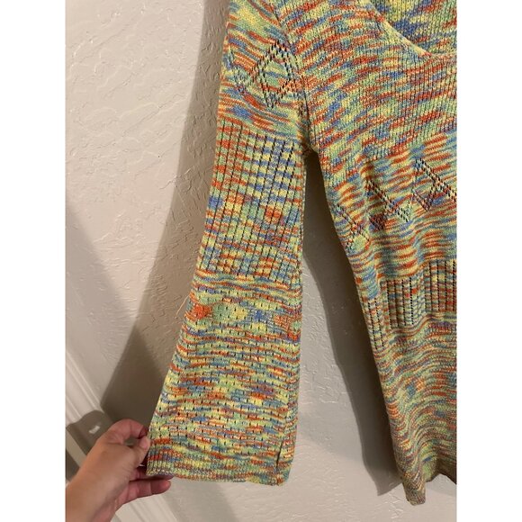 Lisa Says Gah Plus Size Crochet Multicolored Penny Mini Dress - Picture 4 of 10